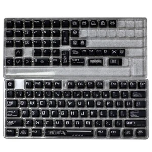 Keycaps PBT 122Keys MDA Height Black Knight Theme Keycaps Adaptable 61/84/96/104 - Photo 1/8
