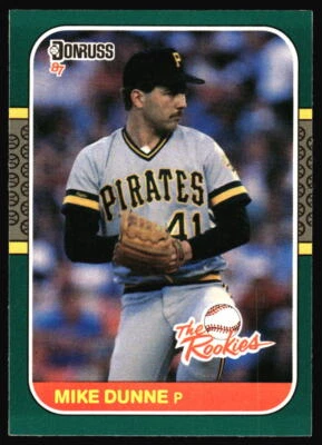 1987 Donruss The Rookies Mike Dunne #38 Pittsburgh Pirates - Image 1 of 2