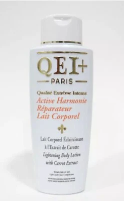 QEI+ Paris, Skin Lightening Body Lotion + Carrot Extract, 100% Original 500ML
