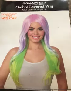 ombre layered wig halloween accessory - Picture 1 of 2