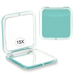Compact 15X Magnifying Makeup Mirror for Travel Small Pocket Mirror-Handheld ... - Picture 1 of 7