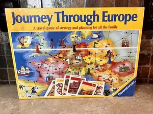 Vintage 1982 Ravensburger JOURNEY THROUGH EUROPE Educational Game Complete - Picture 1 of 3