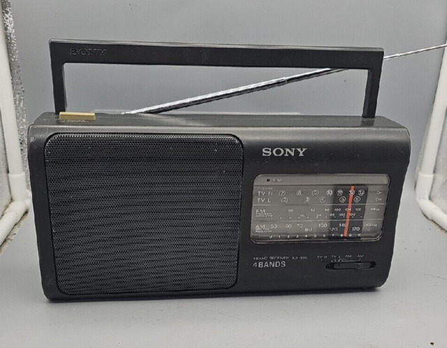 Sony Weather Band Portable AM/FM Radios with Headphone Jack for sale