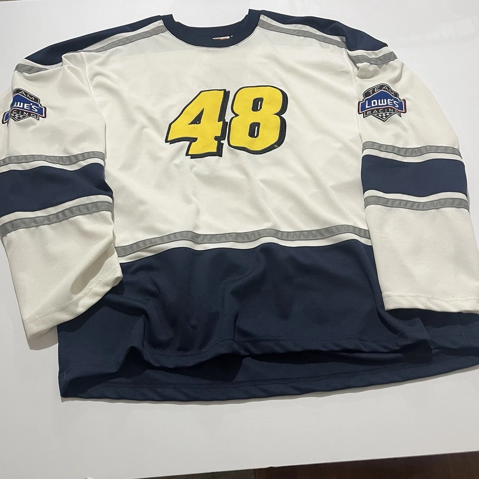  Camiseta deportiva de hockey vintage Jimmie Johnson #48 NASCAR para hombre XL  Foto 1 de 4