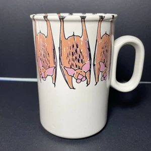 Vintage Hornsea Coffee Mug Hanging Bats Halloween Rare - Picture 1 of 9