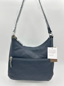 Giani Bernini NWT Nappa Hobo Purse Navy Women's Handbag Shoulder Bag Classic - Picture 1 of 7