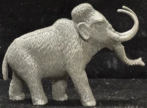Rara statuina playset preistorica Marx plastica mammut lana grigio vintage anni 60 - Foto 1 di 7