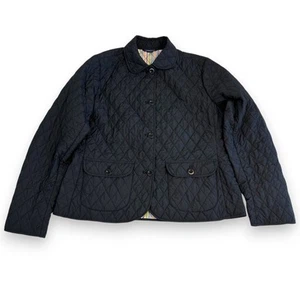 Lands' End L Steppjacke Thermolite schwarz 14-16 4 Knöpfe leicht - Bild 1 von 10