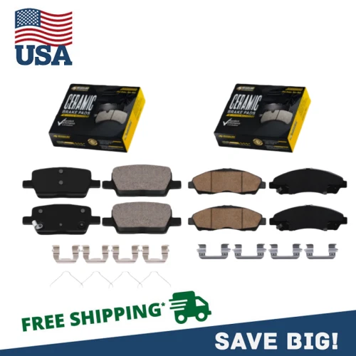 Pastilhas de freio a disco dianteiras e traseiras de cerâmica adequadas para Chevrolet Traverse GMC Acadia - Imagem 1 de 4