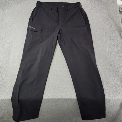 Брюки Marmot женские большие черные мягкие для походов на открытом воздухе эластичные на молнии для ног грузовые - Изображение 1 из 4