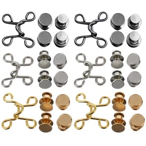 6 Sets Taillenverstellung Schnalle Hosenclips für Spanner Jeans Verlängerung - Bild 1 von 12