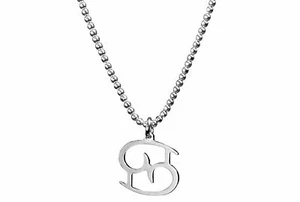 SILBERMOOS Zodiac Sign Pendant Necklace Cancer 925 Sterling Silver - Picture 1 of 5