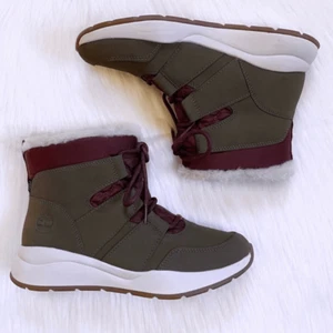 NEU Timberland Boroughs Project oliv wasserdichte Damen-Winterstiefel zum Überziehen - Bild 1 von 7