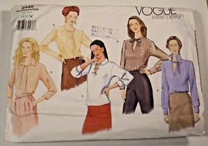 V-2488 Blouses Sewing Pattern Vogue Size 14-16  - Picture 1 of 6