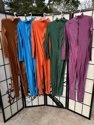 Mono para mujer con cuello falso, cremallera frontal, manga larga, ¡¡¡12 artículos!!! Colores/tallas Foto 1 de 4