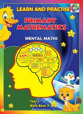 YEAR 1 - WORK BOOK 1,2&3, KEY STAGE 1,  PRIMARY MATHEMATICS, MENTAL MATHS - Image 1 of 4