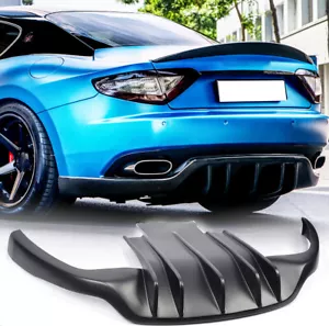 Kit de carrocería difusor parachoques trasero negro mate para Maserati GranTurismo 2006-2014 - Imagen 1 de 14