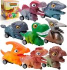 Dinosaur Pull Back Cars Toys - 8 Pack Dinosaurs Toys for Boys Kids Toddlers Chil