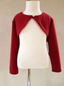 ❤️ NWT Biscotti Valentines Red Knit Long Sleeves Girls Shrug/Bolero 6 6x ❤️ - Picture 1 of 1