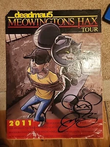 DEADMAU5 Ink Signed Autographed Concert Tour Poster 2011 Dead Mouse DeadMous EDM - Picture 1 of 10