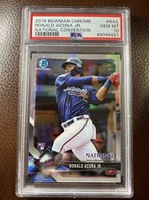 PSA 10 2018 Bowman Chrome #RAC Ronald Acuna Jr. National Convention RC Pop 42