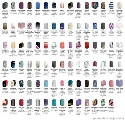 Jamberry Metallic Nail Wrap Half Sheets ~ retired exclusives ~ free shipping! - Image 1 of 2
