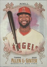 2021 Topps Allen & Ginter Silver Portrait #142 Jo Adell RC Los Angeles Angels(a)