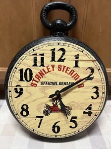 Raro Vintage Stanley Vapor Distribuidor Oficial Reloj Tienda Exhibición Publicidad De Colección - Imagen 1 de 8
