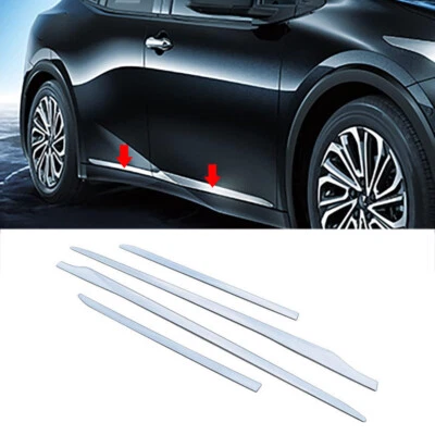 Fits Toyota Prius 2023-2026 Chrome Door Side Trim Body Molding Protect Cover - Image 1 of 4