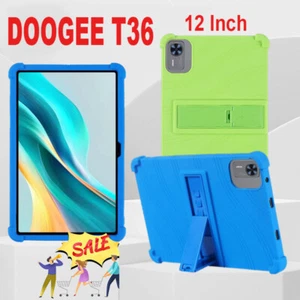 Heavy Duty 12 Inch Tablet Cover for DOOGEE T36 Anti Drop Kickstand Silicone Case - Picture 1 of 26