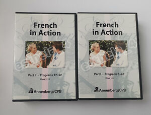French in Action DVD - Program Part 1 & 2 Language Education 12 DVD set