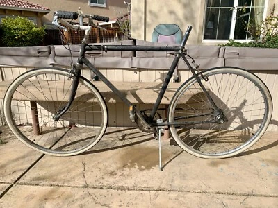 1960 Hercules 3 velocidades bicicleta masculina preta 30" com câmbio Sturmey Archer Inglaterra - Imagem 1 de 4