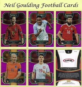 Panini SELECT SOCCER 2017-2018 ☆ FUCHSIA PARALLEL ☆ 'Terrace' Cards #/125