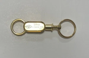Disney Cruise Line Logo Gold Keychain 4" - Picture 1 of 6