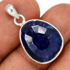 Treated Sapphire - India 925 Sterling Silver Pendant Jewelry CP46792