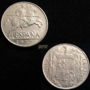 *GUTSE* FRANCO-3, 10 CÉNTIMOS 1953, LIGERAS MANCHITAS, SIN CIRCULAR - Picture 1 of 1