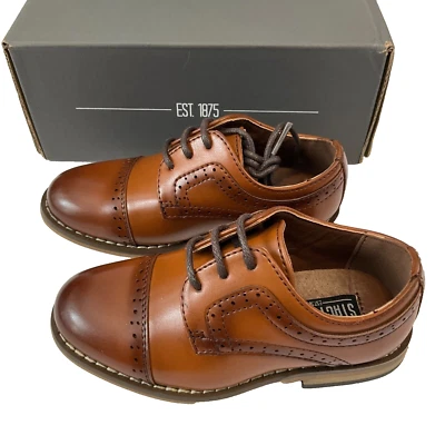 Stacy Adams Dickinson Oxford Shoes Boys Size 6M  Brown - Image 1 of 4