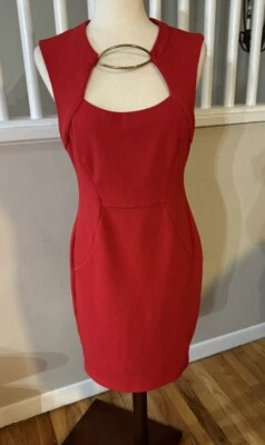 Vestido Bisou Bisou Bohbot Collar Integrado Talla 12 Foto 1 de 3