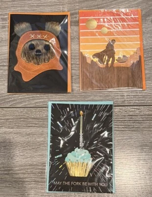 Cumpleaños Y Blanco - Star Wars Variedad Pack de 3 Papiros Foto 1 de 4