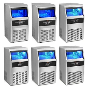 VEVOR 80-150LB Commercial Ice Maker Undercounter Ice Cube Machine Freestanding - Picture 1 of 74