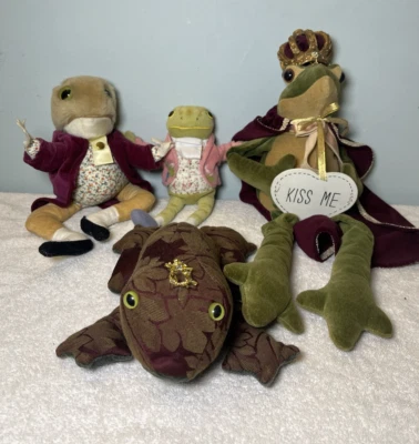 Lote De Colección Rana Peluche Edén Sr. Jeremy Fisher Beatrix Potter Mark Roberts Kiss Me Foto 1 de 4