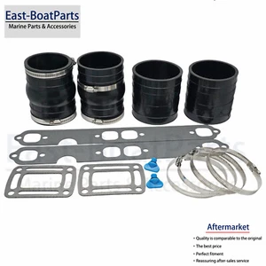 Exhaust manifold gasket 3852468 Bellows 3852741 FOR OMC V8 5.0 5.7 L 806608A02 - Picture 1 of 8