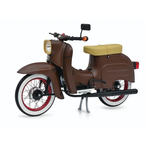 SIMSON KR51/1 CUSTOM II 1964 BROWN 1:10 Schuco Moto Modellino Nuovo - Immagine 1 di 1