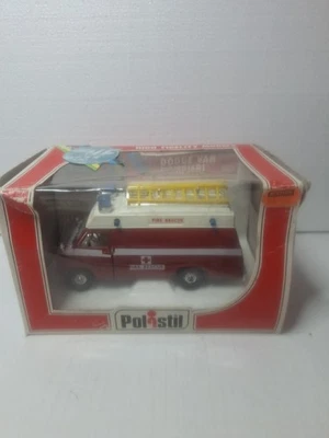 dodge van pompieri scala 1.25 polistil no mebetoys burago - Immagine 1 di 4