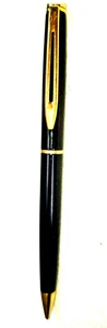 "WATERMAN * France" Black with Polished Brass Trim Working Mech Pencil - Picture 1 of 22