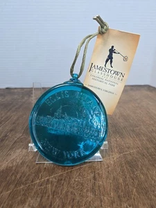 Jamestown Glasshouse Blue Ornament/Suncatcher Ellis ISLAND - Picture 1 of 7