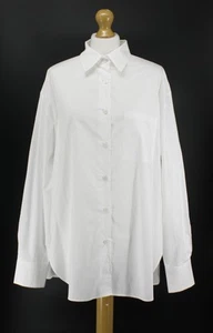 THE FRANKIE SHOP LUI ORGANIC COTTON SHIRT WOMENS UK S WHITE RRP £175 AD - Picture 1 of 9