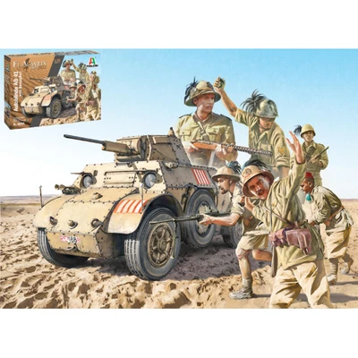 AB 41 WITH BERSAGLIERI ITALIAN INFANTRY KIT 1:35 Italeri Kit Mezzi Militari Mode - Immagine 1 di 3