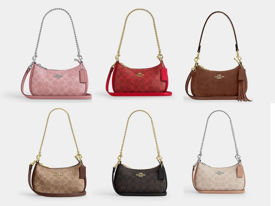 NWT coach Teri Mini Crossbody Bag In Signature Canvas cw323 - Image 1 of 1