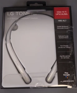 LG Tone Flex Wireless Bluetooth Stereo Neckband Earbuds HBS-XL7-32-Bit HiFi DAC - Picture 1 of 3